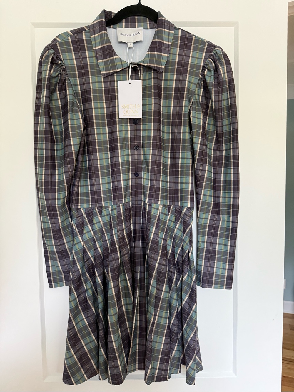 Smith & Quinn Edith Galway Plaid Dress Size S NWT
